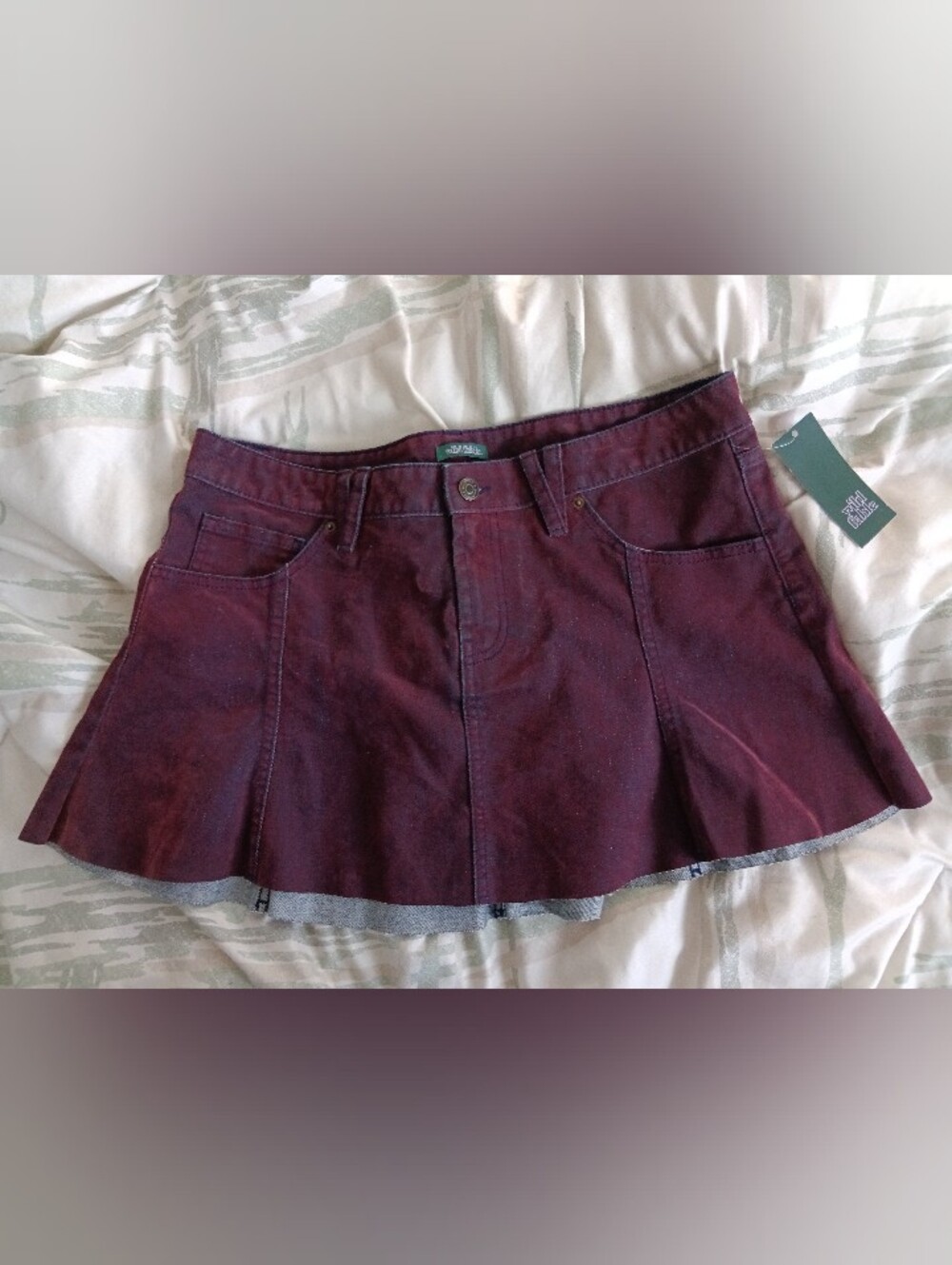 Maroon Denim Shirt